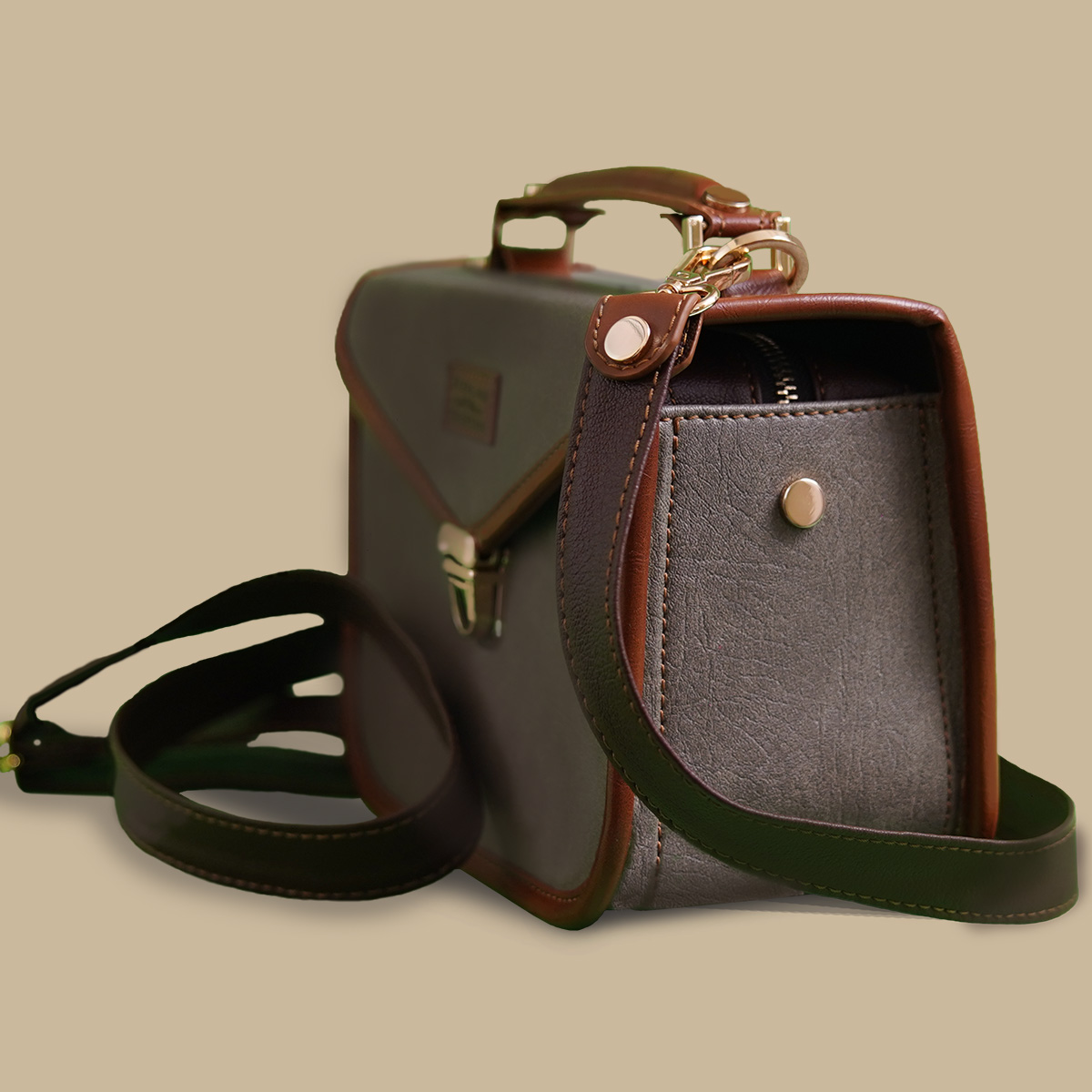 Women vegan leather Handbag classy and premium look.