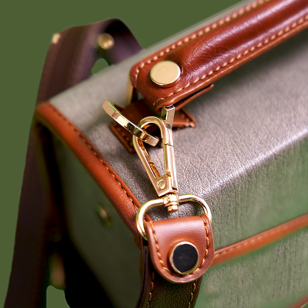 Hand-Painted Single Compartment bag| Curve Assembly - Image 2